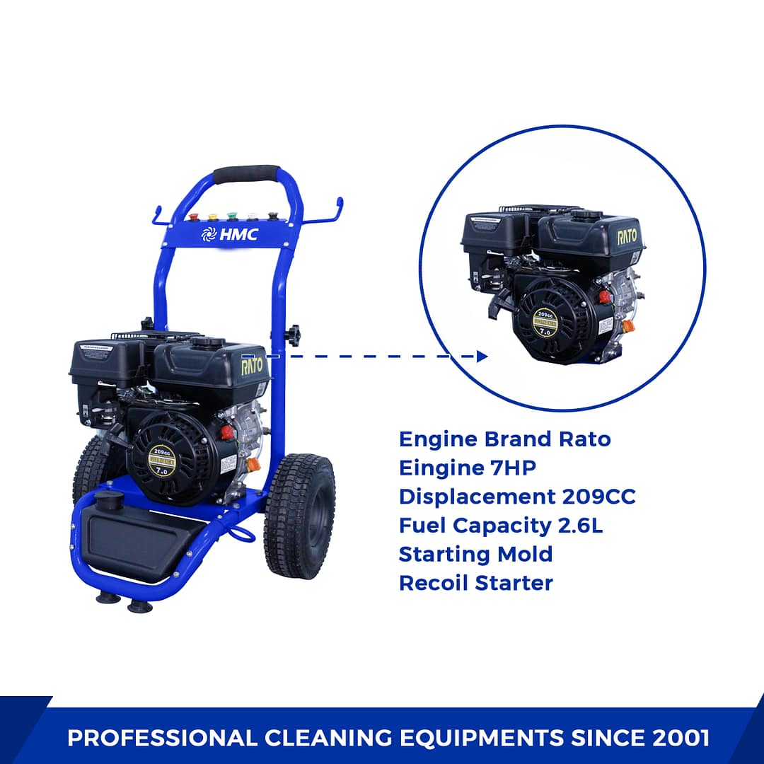 3200PSI 2.6GPM R1022A-LB-WH HONDA Engine Pressure Washer - Image 3