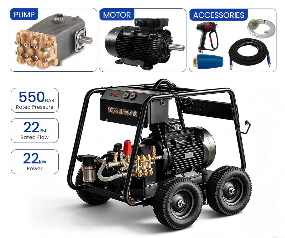 7250PSI 5.8GPM E2250TD-NB-W3 Pressure Washer