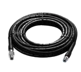 HMC AN1425 1/4" Single Steel Wire Braid Rubber Hose,Fabric Surface