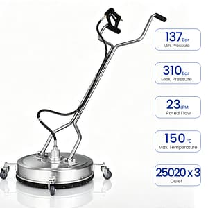 4500PSI 6.0GPM AF22SS  22'' Stainless Steel Surface Cleaner