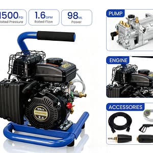 1500PSI 1.6GPM R0610A-PB-WR RATO Engine Pressure  Washer