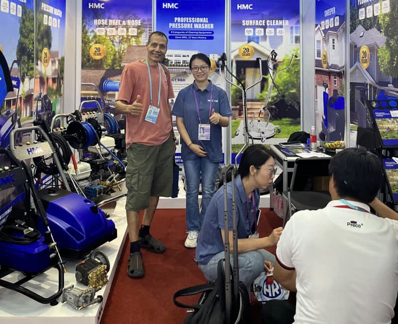 HMC team and visitors at the Canton Fair 2023 booth