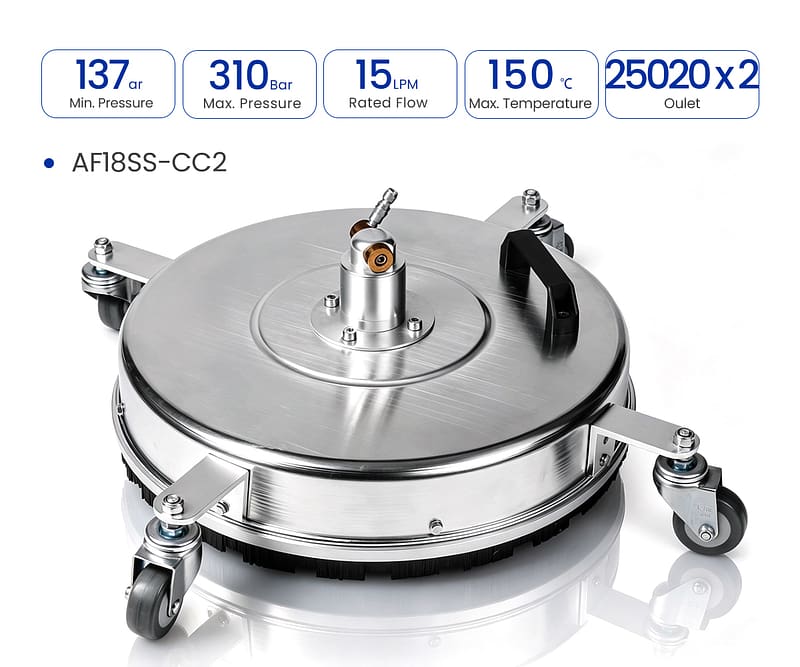 4500PSI 4.0GPM AF18SS 18” Stainless Steel Surface Cleaner